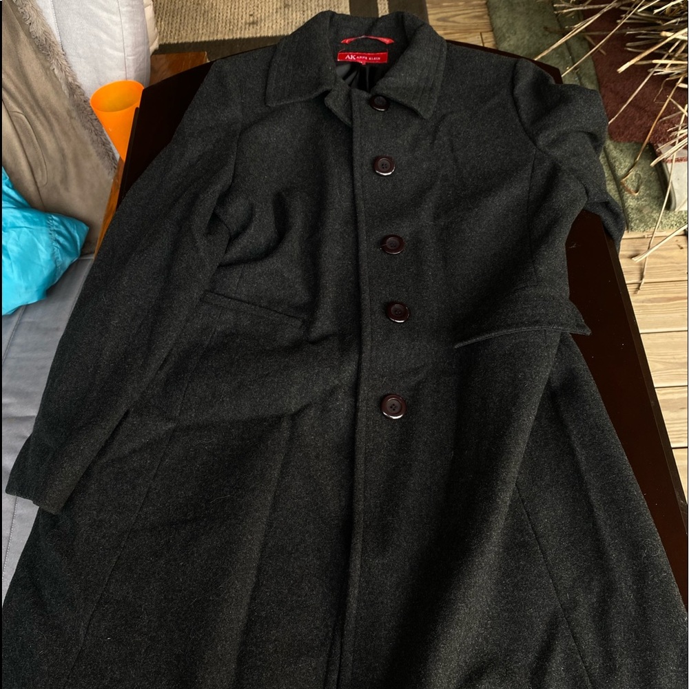 AK Anne Klein Trench Coat